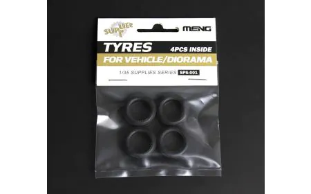 Meng Model 1:35 - Tyres for Vehicles / Diorama (4pcs)