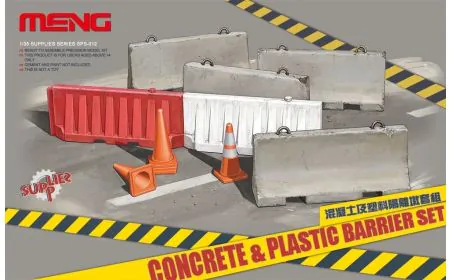 Meng Model 1:35 - Concrete & Plastic Barrier Set
