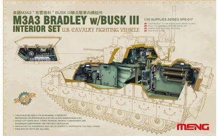 Meng Model 1:35 - M3A3 Bradley w/ Busk III Interior Set