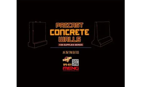Meng Model 1:35 - Precast Concrete Walls (Resin)