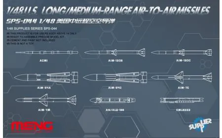 Meng Model 1:48 - US Medium Range Air to Air Missile Set