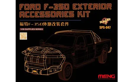 Meng Model 1:24 - Ford F-350 Exterior Accessories (Resin)