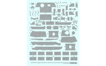 Meng Model 1:35 - Sd.Kfz.171 Panther Zimmerit Decal C