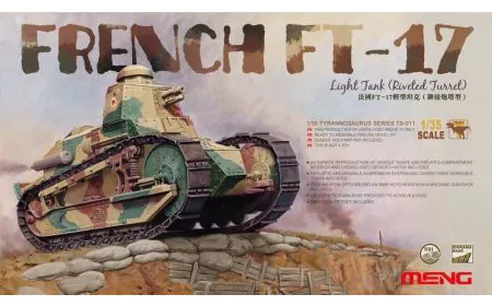 Meng Model 1:35 - FT-17 French Light Tank (Riveted Turret)