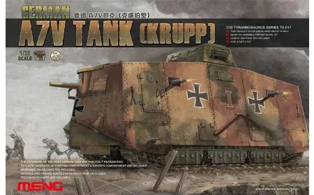 Meng Model 1:35 - A7V German Tank (Krupp)