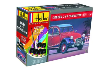 Heller 1:24 Gift Set - Citroen 2 CV Charleston