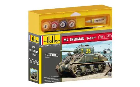 Heller 1:72 Gift Set - M4 Sherman "D-Day"