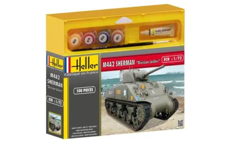 Heller 1:72 Gift Set - M4A2 Sherman "Division Leclerc"