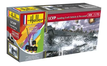 Heller 1:72 Gift Set - LCVP Landing Craft Vehicle & P