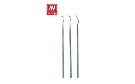 AV Vallejo Tools - Set of 3 Stainless Steel Probes