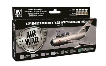 AV Vallejo Model Air Set - Soviet Silver Darts 1950-1980