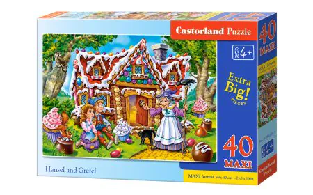 Castorland Jigsaw Premium Maxi 40 Pc - Hansel and Gretel