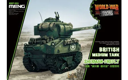Meng Model - British Tank Sherman Firefly World War Toon
