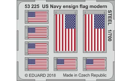 Eduard Photoetch 1:700 - US Navy Modern Ensign Flag Steel