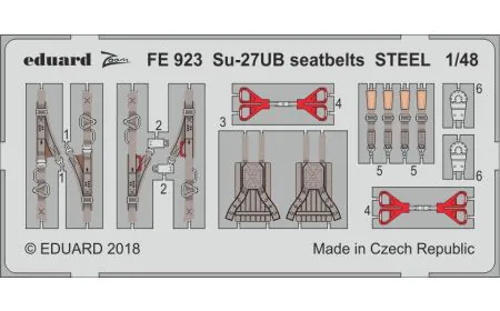 Eduard Photoetch (Zoom) 1:48 - Su-27UB Flanker B Seatbelts