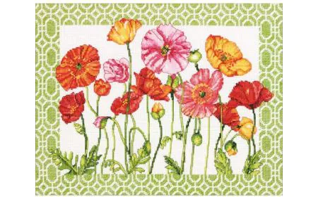 Dimensions Counted X Stitch - Poppy Pattern