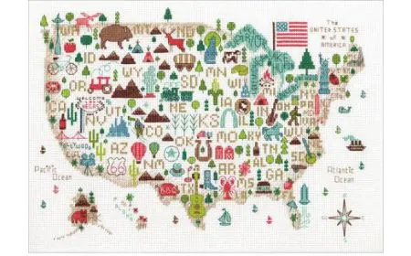 Dimensions Counted X Stitch - Illustrated USA