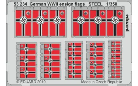 Eduard PhotoEtch 1:350 - German WWII ensign flags STEEL