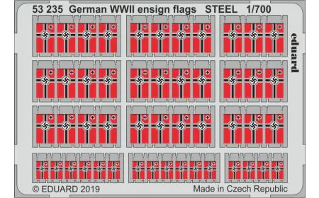 Eduard PhotoEtch 1:700 - German WWII ensign flags STEEL