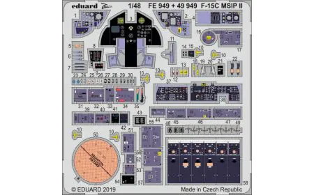 Eduard Photoetch Zoom 1:48 - F-15C MSIP II