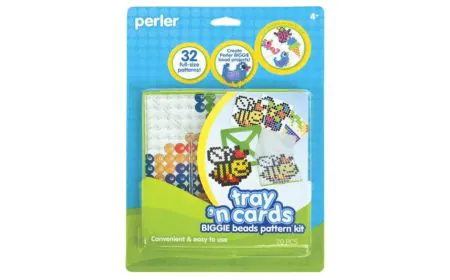 Perler Beads - Tray N Cards Biggie Beads Pattern Kit