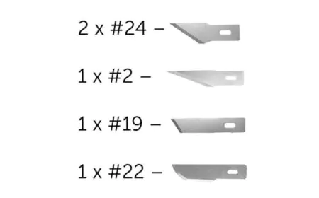 Modelcraft - 5 Asstd Blades For No. 2 Handle