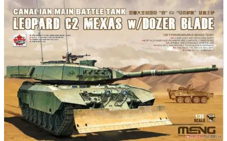 Meng Model 1:35 - Canadian Leopard MBT C2 MEXAS w/ Dozer