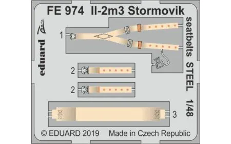 Eduard P-Etch (Zoom) 1:48 - Il-2m3 Stormovik - seatbelts