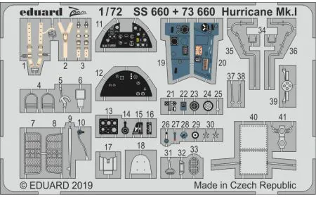 Eduard Photoetch (Zoom) 1:72 - Hurricane Mk.I