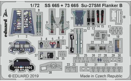 Eduard Photoetch (Zoom) 1:72 - Su-27SM Flanker B