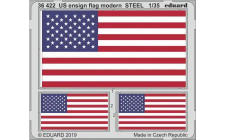 Eduard Photoetch 1:35 - US Ensign Flag Modern STEEL