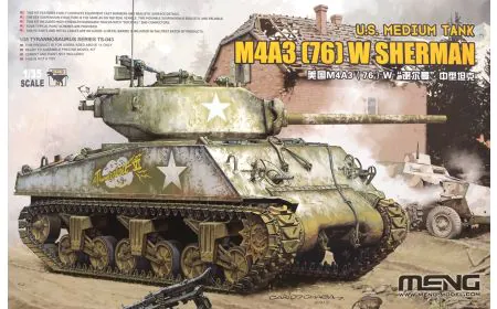 Meng Model 1:35 - US Medium Tank M4a3 (76) W