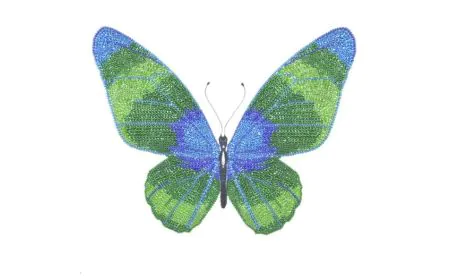 Miniart Crafts - Green Butterfly