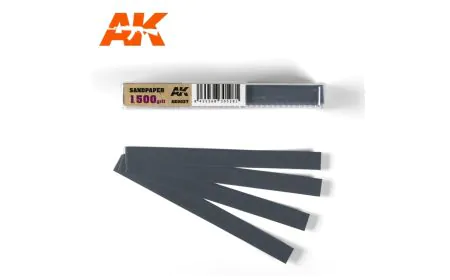 AK Interactive Sandpaper - Wet, 1500 grit x 50 Units