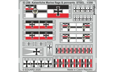 Eduard P-etch 1:350 - Kaiserlische flags&pennants