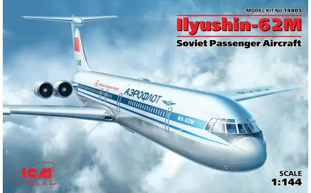 ICM 1:144 - Ilyushin-62M Soviet Passenger Aircraft