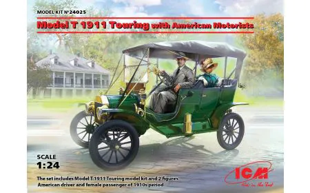 ICM 1:24 - Model T 1911 Touring w/ American Motorists