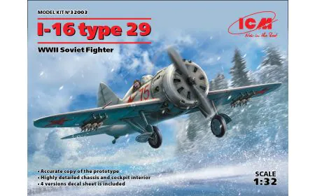 ICM 1:32 - I-16 type 29 WWII Soviet Fighter