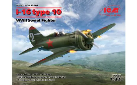 ICM 1:32 - I-16 type 10, WWII Soviet Fighter