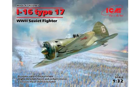 ICM 1:32 - I-16 type 17, WWII Soviet Fighter