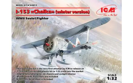 ICM 1:32 - I-153 WWII Soviet Fighter