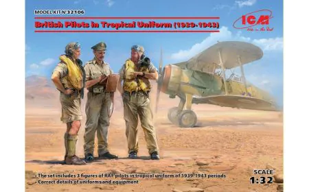 ICM 1:32 - British Pilots - Tropical Uniform(1939-1943)