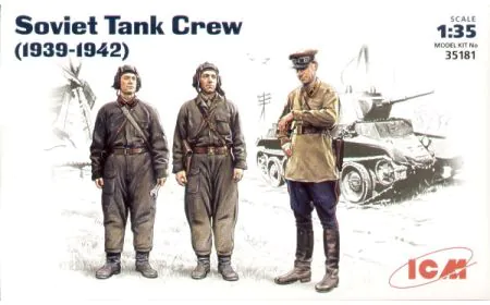 ICM 1:35 - Soviet Tank Crew (1939-1942) 3 Figs