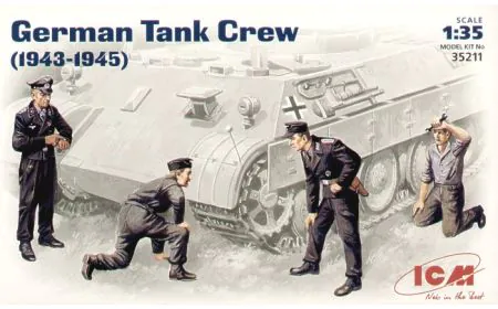 ICM 1:35 - German Tank Crew (1943-1945) 3 Figs