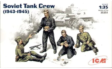 ICM 1:35 - Soviet Tank Crew (1943-1945) 4 Figs
