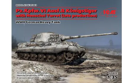ICM 1:35 - Pz.Kpfw.VI Ausf.B King Tiger w/Henschel Turret