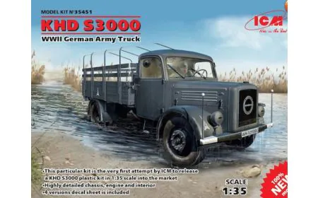 ICM 1:35 - KHD S3000, WWII German Army Truck