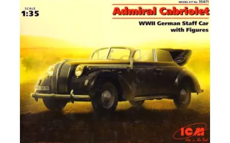 ICM 1:35 - Admiral Cabriolet, WWII Staff Car w/Figures