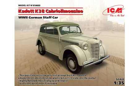 ICM 1:35 - Kadett K38 Cabriolimousine, Staff Car