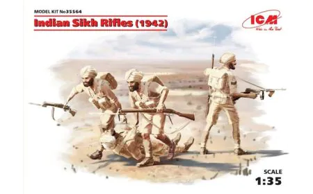ICM 1:35 - Indian Sikh Rifles (1944) 4 Figs
